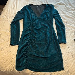 SHEIN dress sparkly blue